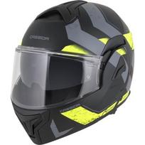 Atverčiamas motociklo šalmas Cassida MultiFlip Korp P/J - Matt Black/Fluo Yellow/Grey