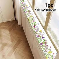 Household Absorbent Window Sill Protector, Rustic Green Plant Print Absorbent And Quick-Drying Mat, Easy To Clean.