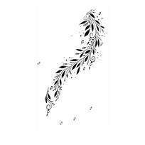 Maroon Color Instant Decals Flower Hand Tattoo Easy To Apply Body Art Sticker  Music Festival Style A