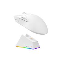 AJAZZ AJ139 V2 MC belaidė žaidimų pelė, PAW3311 Sensor , 24K DPI, Ultra-Light 66g Balta