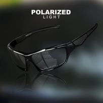 HD objektyvas poliarizuotas dviračių saulės akinis UV400 lauko sportinis akinis, atsparus UV spinduliams juoda