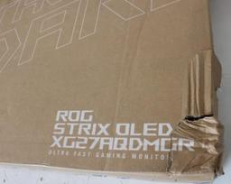 SALE OUT. ASUS ROG Strix XG27AQDMGR Gaming Monitor 27" 2560x1440/16:9/275cd/m2/0.03ms Dispaly port, HDMI, USB_C, Headphone port | Asus ROG Strix XG27AQDMGR | 26.5 " | WOLED | 16:9 | 240 Hz | 0.03 ms | 2560 x 1440 pixels | 1300 cd/m² | HDMI ports quantity 2 | Warranty 36 month(s) | DAMAGED PACKAGING