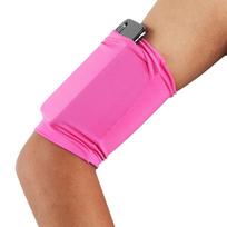 Lightweight Running Phone Holder Terylene Mobile Phone Armband Bag Sports Pouch Band  Unisex rožinė