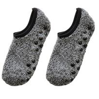 Grip Fuzzy Socks for Women Thick Warm Slipper Socks Soft Fuzzy Hospital Socks with Grip Soft Home Sleeping Socks tamsiai pilka spalva