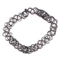 Women Stretch Tattoo Fashion Choker Necklace Ring Bracelet Jewelry Set Gift
