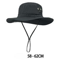 66Cm Big Size Quick Drying Fishman Hat Summer Outdoor Hiking Hat Men'S Uv Protection Wide Brim Sun Cap Women'S Foldable Sun Hat