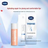 Vaseline White Peach Lip Balm & Soothing Care Duo