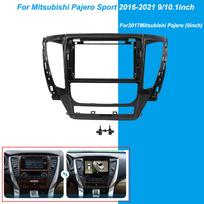For Mitsubishi Pajero Sport 2016-2021 Fitting Panel Kit Adapter Android Radio Dashboard Car Frame Fascia 9/10.1 Inch Pajero 9INCH FrameA