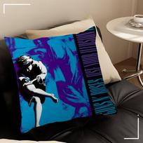 Rock Music Band G-Guns N Roses Decorative Room Aesthetics Pillow Case Home Decor Bedroom Sofa Bed Couch Pillow Cover 45X45 Peach skin 18*18(CM)-1Pcs blue