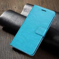 „Classic Book Flip“ PU odinė piniginė telefono dėklas, skirtas Samsung A04 A14 A24 A34 A54, skirtas „Xiaomi Redmi“ 12C 12 10C 9 9A 9AT 9C Note 12 11 Pro+ 5G 11s 10 XiaoMi Mi 8 Lite mėlyna