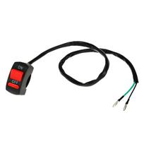 Universalus motociklo vairo liepsnos išjungimo jungiklio įjungimo išjungimo mygtukas, skirtas Moto Motor ATV Bike DC12V/10A Moto Switch juoda