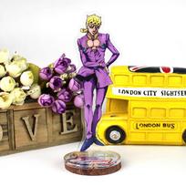 Anime Jojo Bizarre Adventure Cosplay Prop Accessories Acryl Bureau Stovas Figuur Modelis violetinė