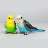 Kūrybinis modeliavimas papūgos papūgos miniatiūrinis kraštovaizdžio ornamentas gyvūnas modelis vejos figūrėlė dirbtinis paukščių fotografavimo rekvizitas 2pcs