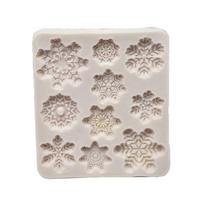 SW Snowflake epoksidinė silikoninė forma šokoladinė saldainių formelė Kalėdų DIY kepimo priemonė