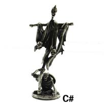 Varinis Skeletas Legiono Figūrėlės Miniatiūrinė Dekoracija Retro Metalinis Kaukolės Kareivio Armijos Statulėlė Stalo Žaislas Ornamentas E black