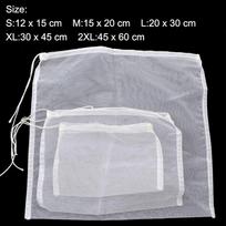 1 vnt Nailono tinklelio filtravimo maišelis Sūrio arbatos Pieno sietelis Daugkartinio naudojimo raugas kavos virimui Filtras Virtuvės įrankiai Prietaisai Kiaurasamčiai 12x15cm