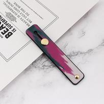 Silikoninis ištraukiamas pirštų laikiklis telefono laikiklis Madingas spalvingas stalinis stovas Išmaniojo telefono priedai, skirti iPhone 13 12 11 Xiaomi Samsung Dark pink