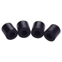 4 vnt Silikoninis kietas tarpiklis karštą lovą išlyginamoji silicio dioksido kolonėlė 18 mm atspari aukštai temperatūrai 16mm (4pcs) juoda