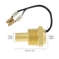 12V/24V 10/12/14/16/17/21mm vandens temperatūros jutiklis Universalus automobilio temperatūros jutiklis 50K galvos kištukas automobiliui 21mm