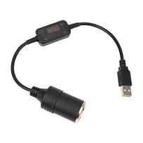 Keitiklis Adapteris Laidinis valdiklis USB 5V Į 12V Kištukas Jungtis Adapteris Auto vidaus priedai Įkroviklio kabelio lizdas