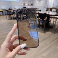 Skaidrus telefono dėklas Samsung Galaxy A53 A23 A33 A73 A52S A12 A51 S20 S21 S22 Honor 50 Redmi Note 11 10C 10A iPhone 14 13 12 11 Pro Max viršelis Samsung Galaxy A23 5G gryna
