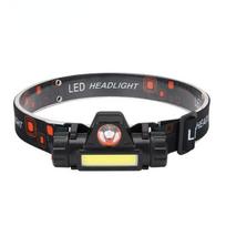 Lauko stovyklavimo įkraunamas nešiojamas mini COB LED priekinis žibintas USB įkraunamas žvejybos priekinis žibintas Integruotas akumuliatorinis priekinis žibintas LXY