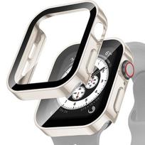 Neperšlampamas dėklas Apple Watch 7 8 49mm 45mm 41mm 44mm 40mm ekrano apsauginė dangtelis tiesaus krašto buferis iWatch Ultra 4 5 SE 6 Priedai 40mm Series 4 5 6 SE