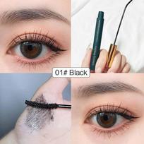 Smudge Proof vandeniui atsparus blakstienų tušas riesantis akių blakstienas ilginantis makiažo apimtį suteikiantis tušo makiažo įrankis 01#black gray