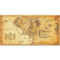 Vidurio žemė Filmas Žemėlapis Drobė Tapyba Plakatai Retro stiliaus Sienos Menas HD nuotraukos Svetainė Miegamasis Namų Baras Restorano dekoras 20x40cm Unframed