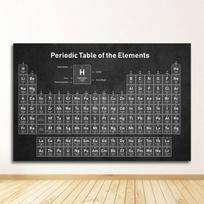 Abstrakti periodinė elementų lentelė Chemijos studento drobės tapybos plakatai ir spaudiniai Sienos meno paveikslai Namų dekoras Be rėmo 21cm×30cm NoFrame
