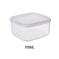 Šaldytuvas Maisto saugojimo dėžutė Erdvė Organizatorius Skaidrūs konteineriai 700ml white