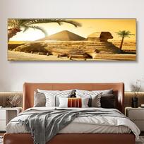 Egipto piramidė ir sfinksas modulinės drobės tapyba peizažo plakatai ir spaudiniai sieniniai meno paveikslai gyvenamojo kambario namų dekoras be rėmelio 20cm×40cm NoFrame