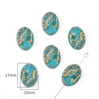 Barokiniai retro stiliaus auksiniai karoliukai akriliniai įvairių stilių karoliukai papuošalams gaminti pasidaryk pats žavesys 17*13mm about 20pcs