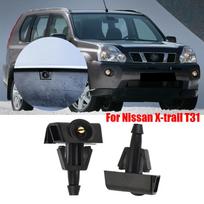 2X automobilio priekinio stiklo ploviklio valytuvo vandens purškimo antgalis skirtas Nissan X-trail T31 2007 2008 2009 2010 2011 2012 2013 NAUJAS