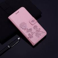 Rožių gėlių rašto odinės piniginės atverčiamas dėklas, skirtas Motorola Moto G72 G71 G82 G32 G31 G30 Oneplus 10T Nord CE 2 3 Lite 5G Google Pixel iPhone Cover Funda Oneplus 7 Pro raudona