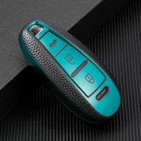 Madingas TPU automobilio išmaniojo rakto dėklo dėklas, skirtas Suzuki Baleno Ertiga Ciaz Ignis Kizashi Swift SX4 S-cross Vitars Protector Keychain B Style žalia