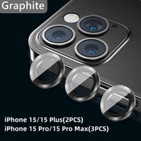 Metalinis fotoaparato objektyvo apsauginis stiklas, skirtas iPhone 15 13 14 Pro Max fotoaparato apsauginė plėvelė ant iPhone 14 Plus 15 Pro 15 Pro Max objektyvo dangtelio iPhone 15 juoda