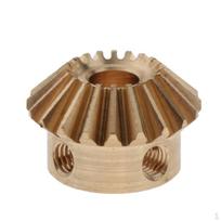 1 modulio kūginė pavara 20 mm rato skersmuo 13 aukštis, varis / plienas 6mm Hole M4x2 Copper