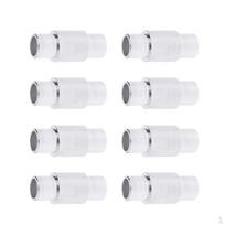 8 Pieces Aluminum Long Sleeve Inline Roller Skate Wheels Replacement Spacers