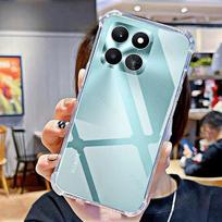 Skaidrus telefono minkštas dėklas, skirtas Huawei Honor X6a TPU skaidrių dangtelių korpusas, skirtas Honor X 6a 6,56 colio WDY-LX1 smūgiams atsparus pirštų atspaudams For Honor X6a gryna