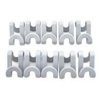 10 vnt. Daugiafunkciniai plastikiniai S formos dvigubi kabliukai, drabužių kabyklos priedai 10pcs