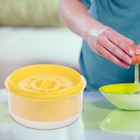 Egg Separator Extractor 13x7cm Large Capacity Can Handle 5 Eggs Practical Colander Baking Tools oranžinė