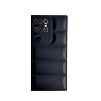 Kietas spalvotas dėklas, skirtas Samsung Galaxy S25 S24 S22 Ultra Plus S23 S21 S20 Fe A55 A54 A52 A51 A34 A33 A32 A14 A13 5g, atsparus smūgiams, minkštas dugas, dangtelis Samsung S24 juoda