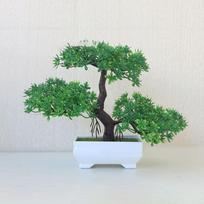 Lengva priežiūra Dirbtinių gėlių mini bonsai plastikinis augalas žalia