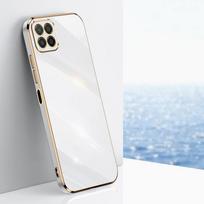 Prabangus padengtas silikoninis dėklas, skirtas Honor 8X X8 5G X6 X6B 10i 8A 9X X7A X8A X7 X6A X7B X8B Huawei Nova 11i 7i Y70 12 SE P30 Pro P40 Lite minkštas kvadratinis dangtelis Huawei P Smart Z balta