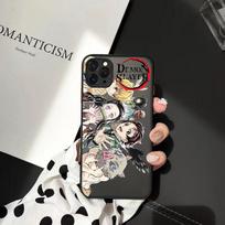 Luxury Anime Demon Slayer Phone Cases for iphone 11 12 13 Pro Max 6s 7 8 Plus SE2020 X XSMAX XR Hard Matte Back Shockproof Cover iPhone 6 6s white