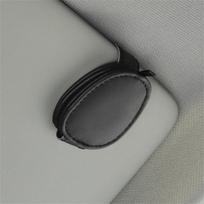 Car Sunglasses Holder Multi-function Portable Magnetic Fastener Clip Leather Glasses Ticket Holder Car Interior Accessories juoda