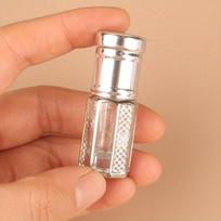 3Pcs 12ml Essential Oil Roller Bottle Refillable Perfume Bottle Glass Roll-On Essential Oil Bottle Cosmetics Container sidabras