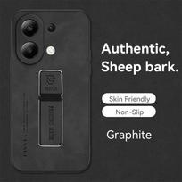 Skirtas Xiaomi Redmi Note 13 Pro+Plus avikailio odinis silikoninis telefono dėklas, skirtas Redmi Note13 4G 13R Pro 12 Turbo 12pro magnetiniam laikikliui matiniam buferiui Redmi Note 13 4G juoda
