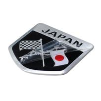 1 x metalinis Japonijos vėliavos ženklelio lipdukas JDM automobilio galinės / šoninės durys / kėbulo emblemos lipdukas A